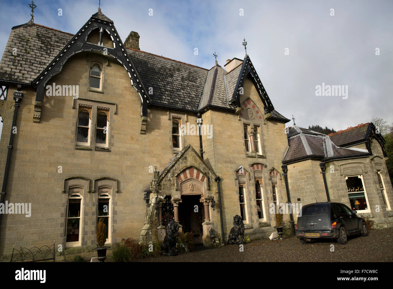 The Hall at AbbeyCwmHir near Llandrindod Wells in Wales Stock Photo