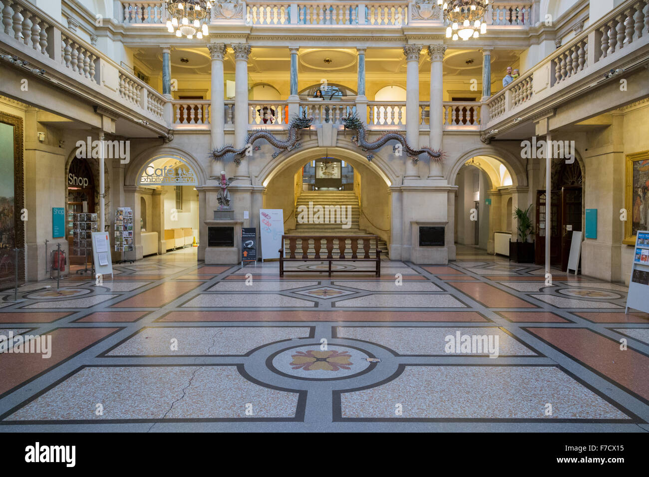Main entrance hall at Bristol Museum and art gallery, Clifton, Bristol