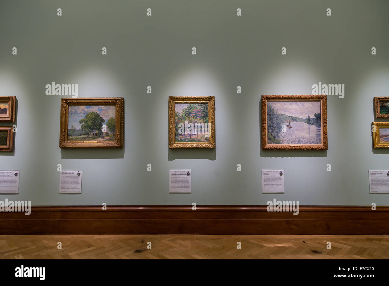 Framed paintings at Bristol Museum and art gallery, Clifton, Bristol