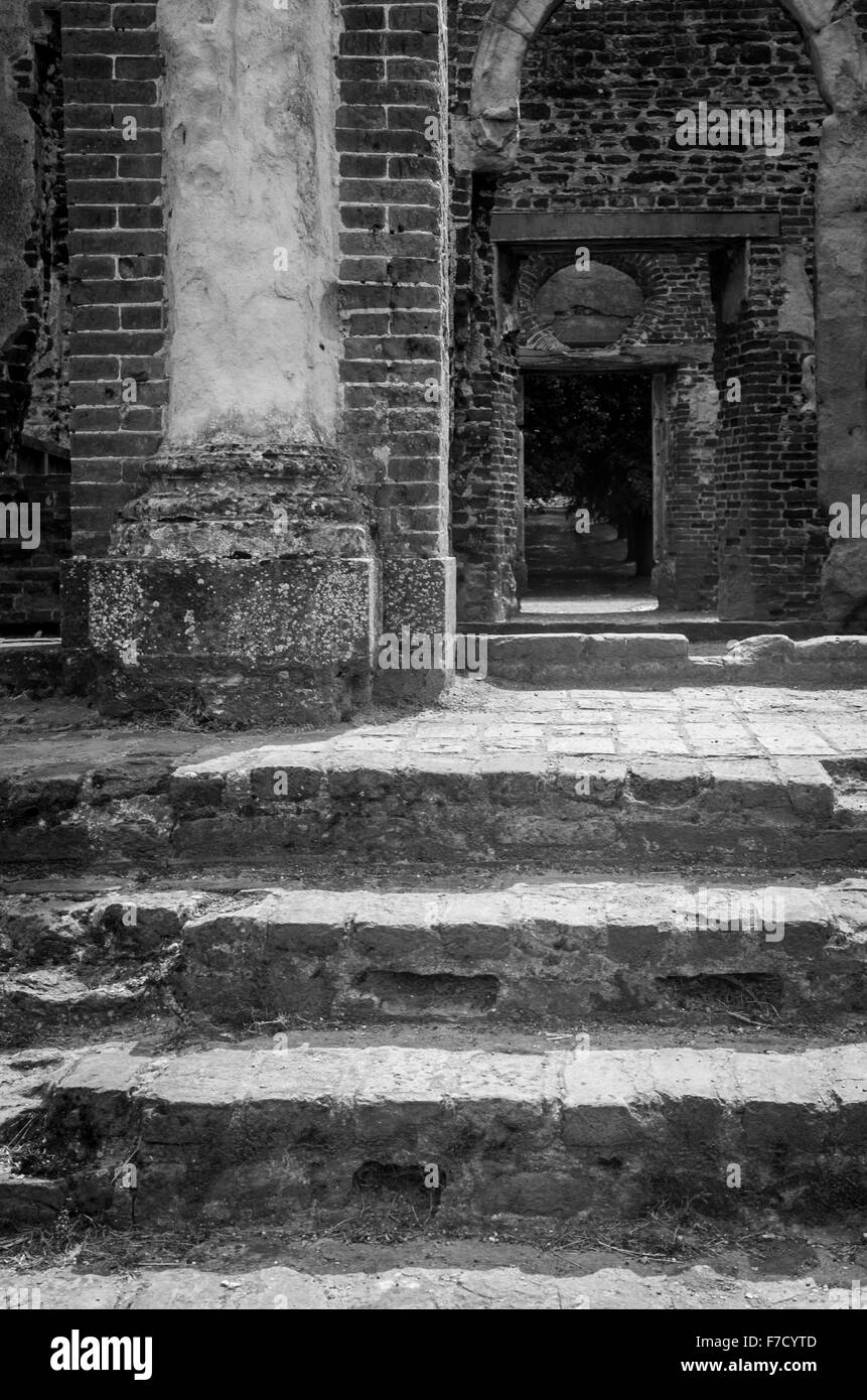 View through the rear of Houghton House, Ampthill, Bedfordsire,UK Stock Photo