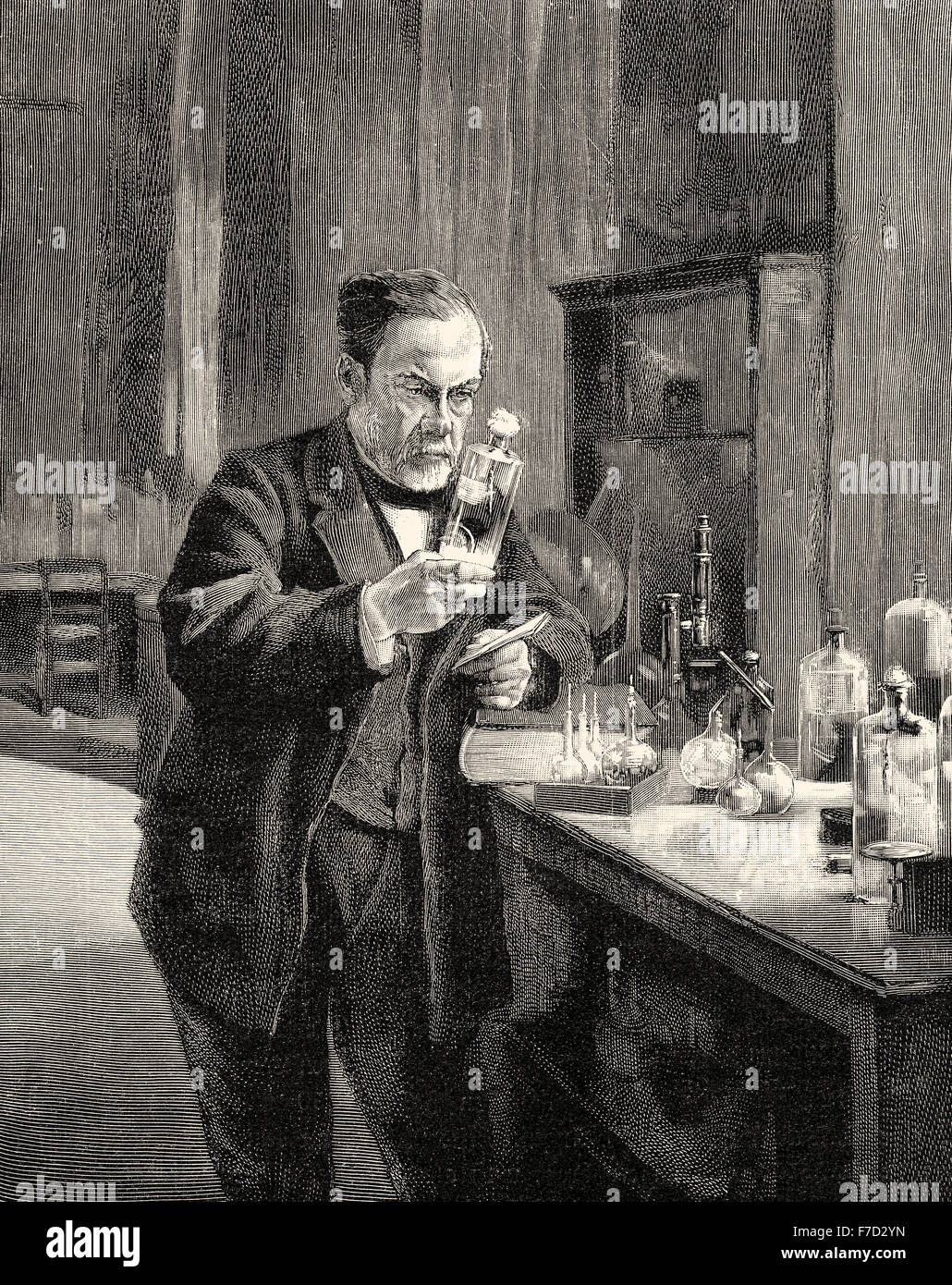 Louis Pasteur, 1822-1895, a French chemist and microbiologist Stock Photo