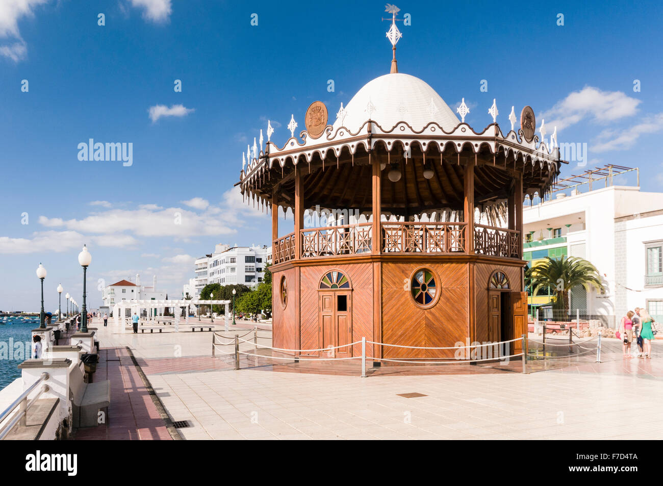 Tourist information office and bandstand in Arrecife, Lanzarote. Stock Photo