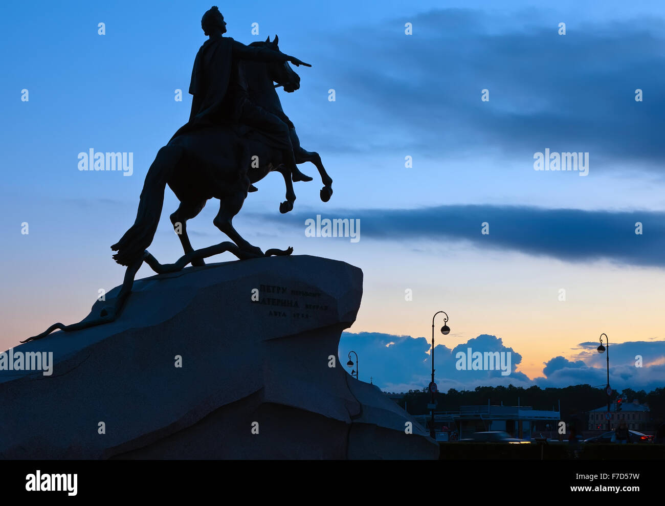 The Bronze Horseman in St.Petersburg, Russia Stock Photo Alamy