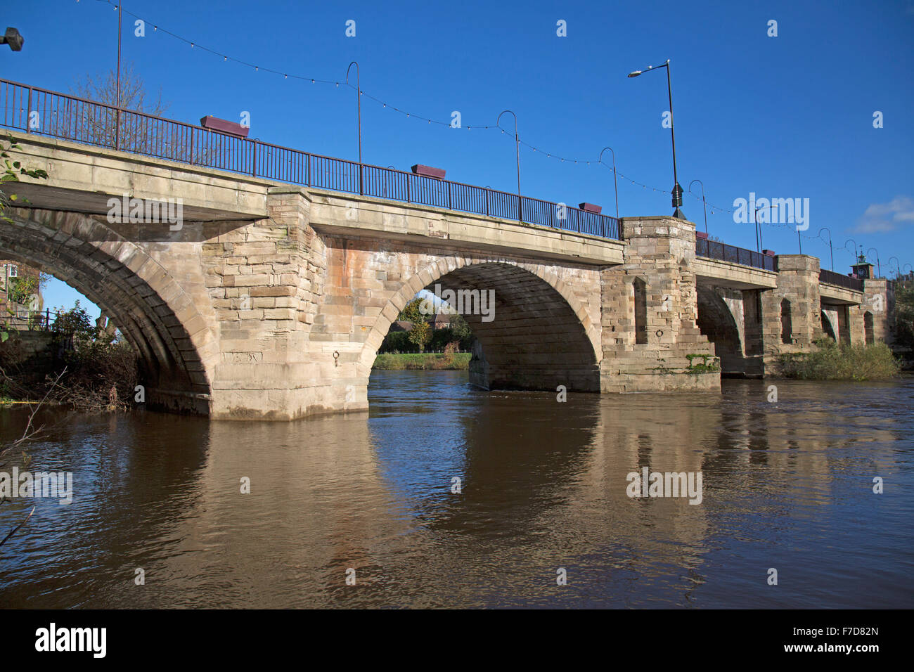 The Bridge over the River Severn in Bridgnorth, Shropshire, England. Stock Photo