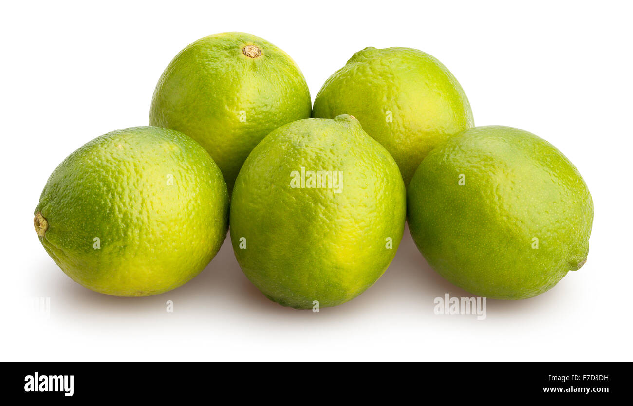lime isolated Stock Photo