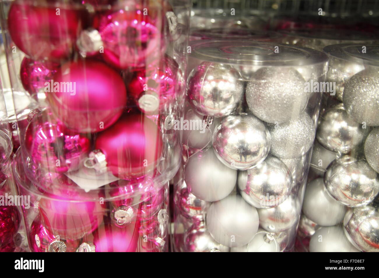 Christmas ball in package Stock Photo