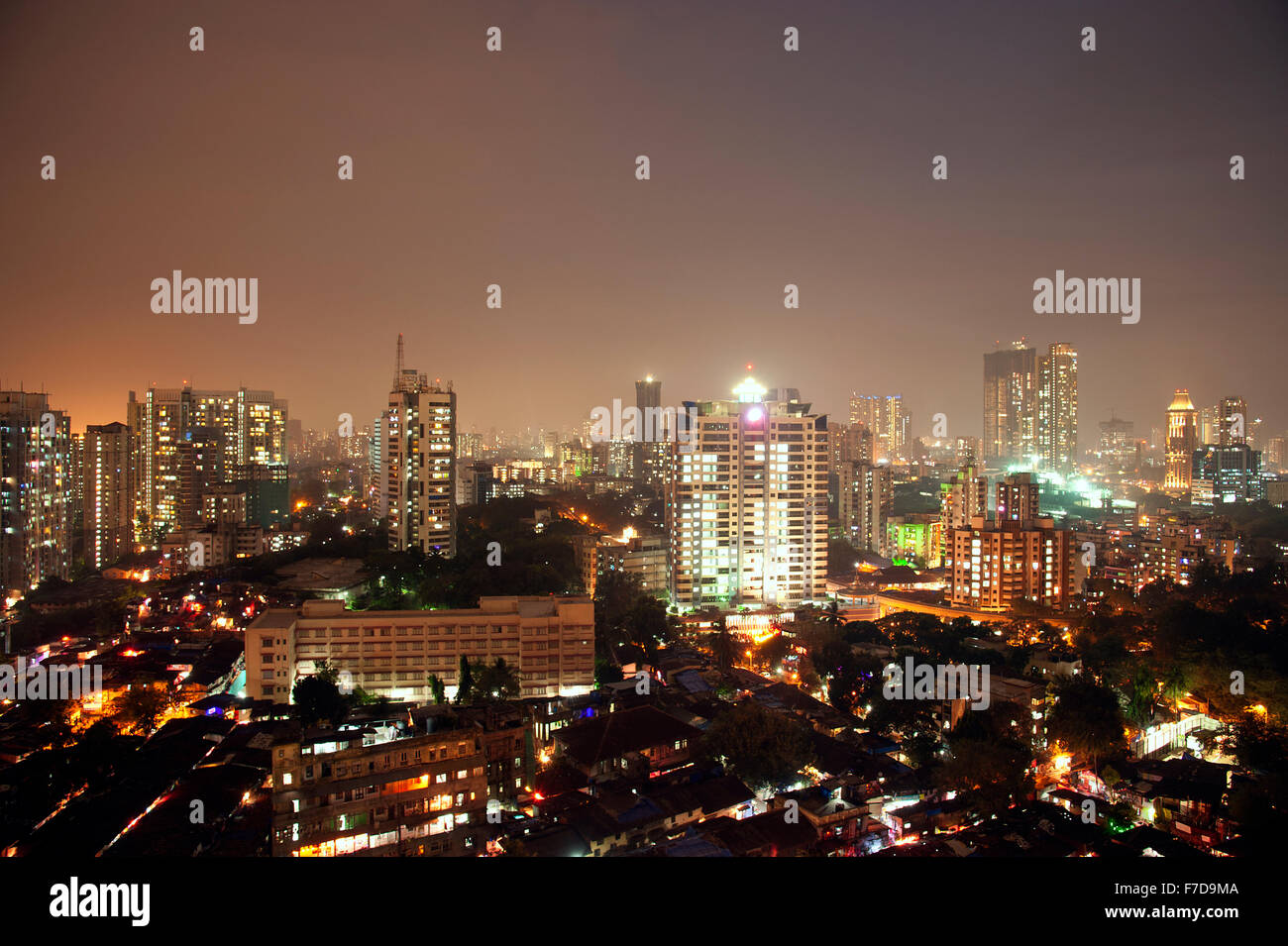 Mumbai skyline night hi-res stock photography and images - Alamy
