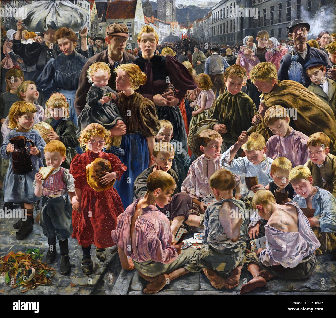 Les âges de l'ouvrier - The ages of the worker 1895 - 1897 Léon Frédéric  1856 -  1940 Belgian Belgium Stock Photo