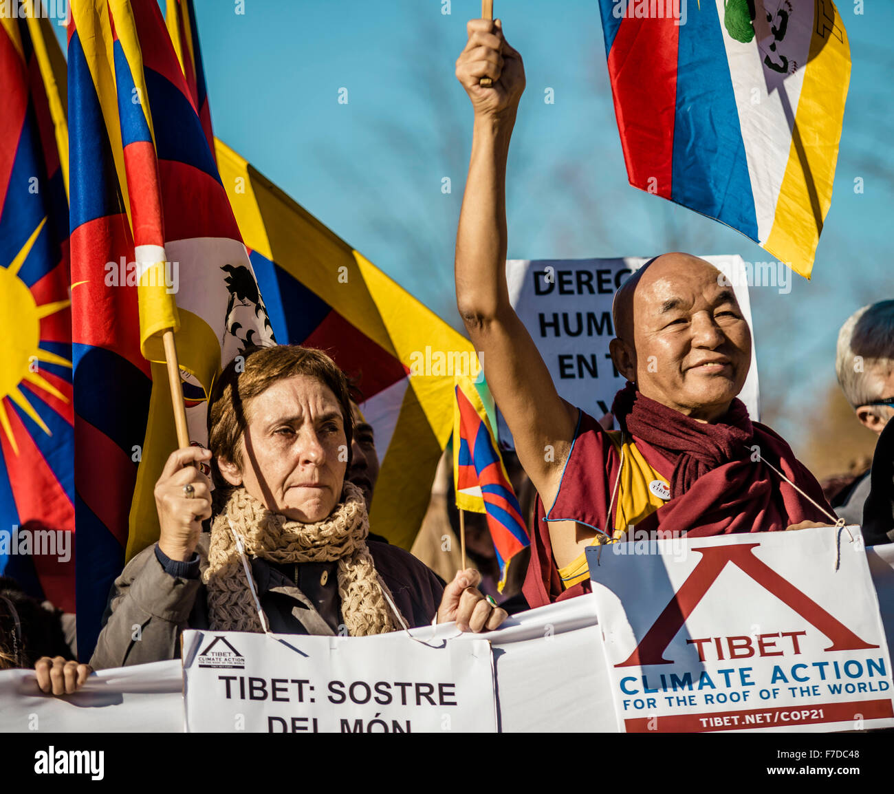 Barcelona Spain 29th November 2015 Thubten Wangchen A Buddhist Stock Photo Alamy