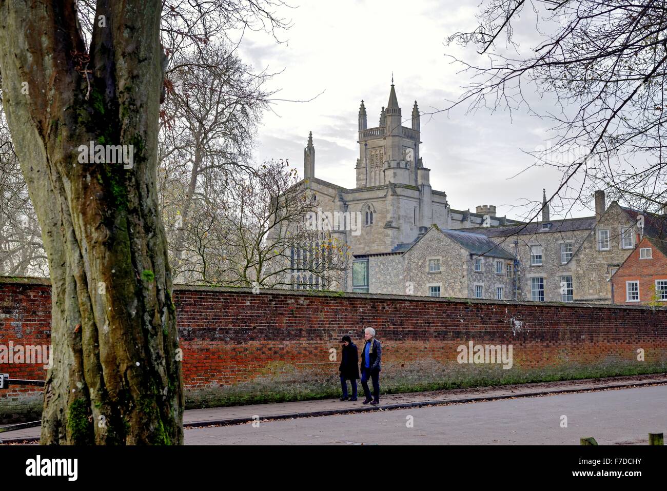 Winchester college public school Hampshire UK Stock Photo Alamy