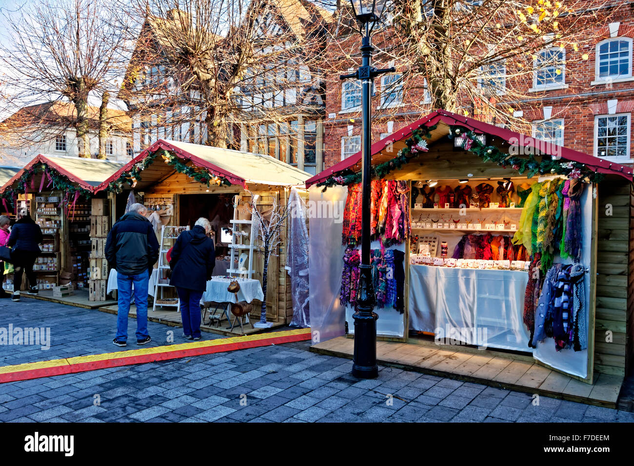 Salisbury Christmas Market held in the 18th Century Guildhall Square