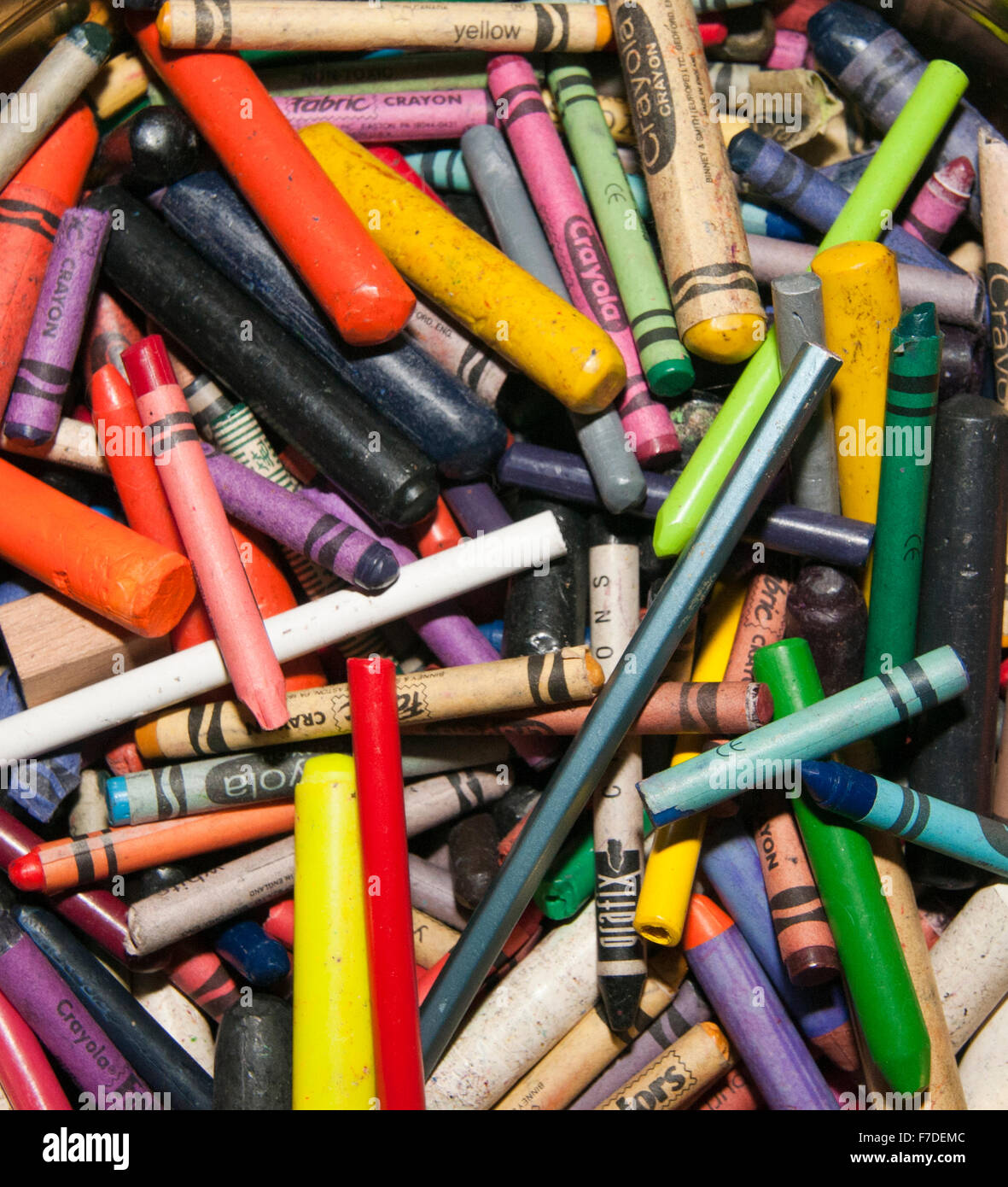 Box of crayons Stock Photo Alamy