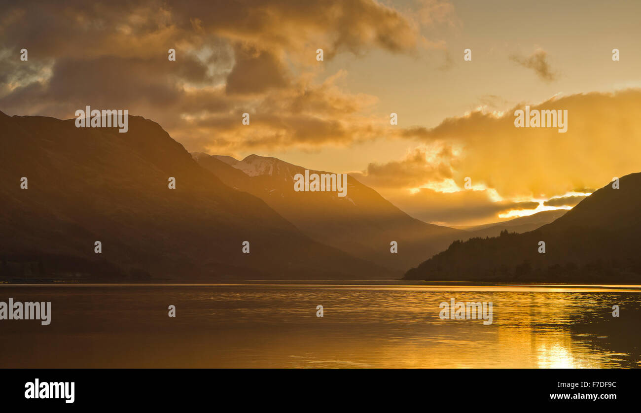 glencoe sunrise, scotland Stock Photo