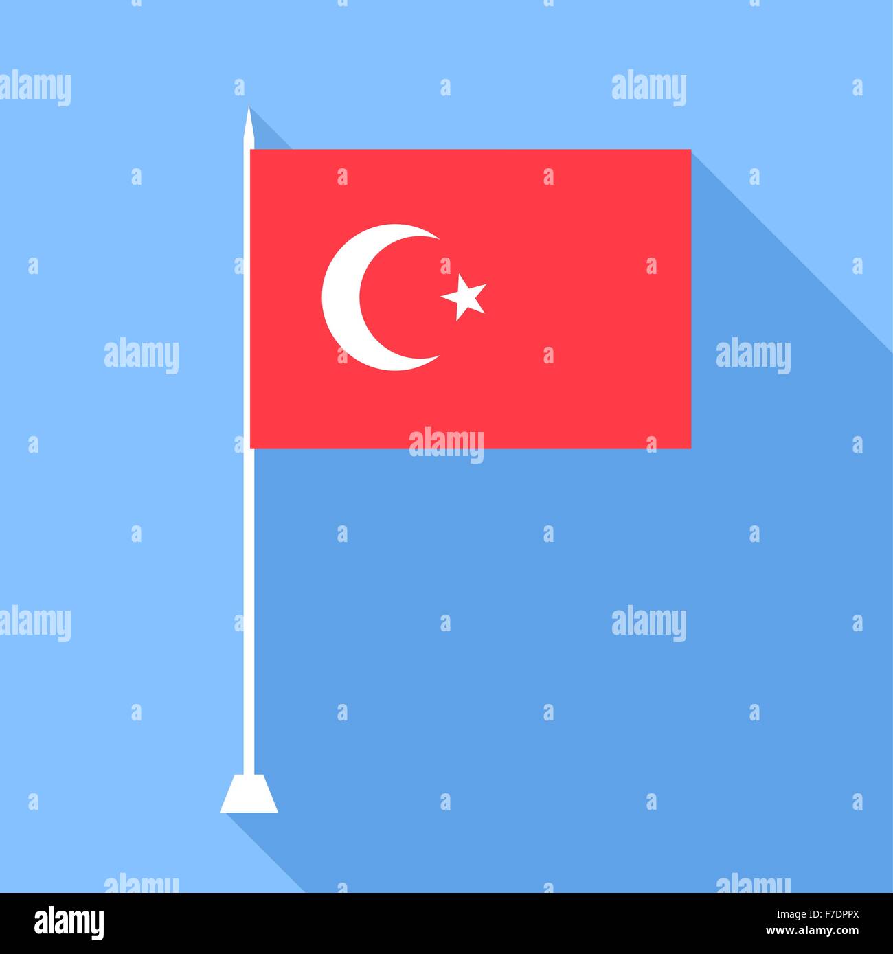 Flag of Turkey. Vector illustration Stock Vector Image & Art Alamy