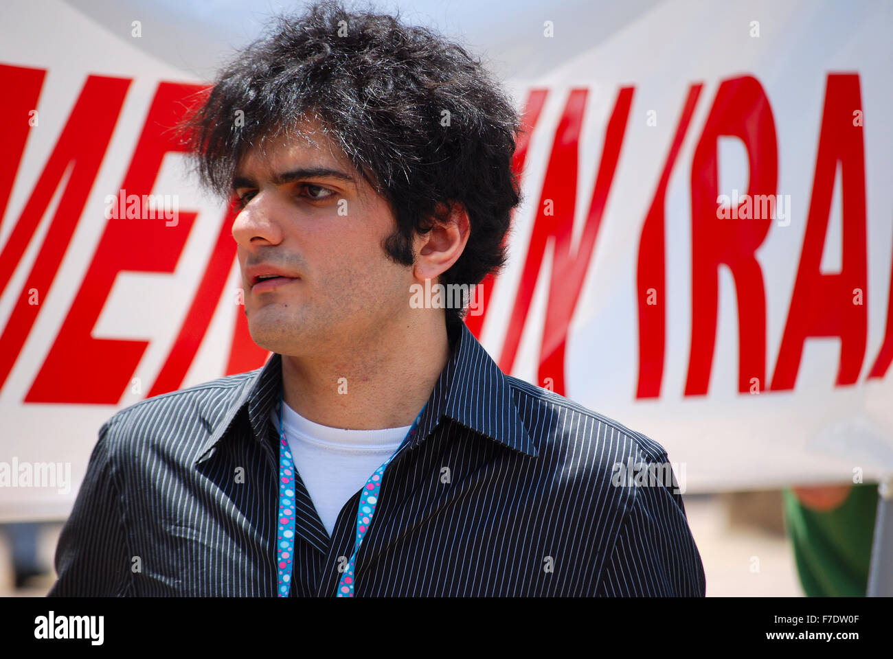 After the corrupt 2009 Iran Elections, protest broke out in Tehran and in America with hopes that their dictator would step down Stock Photo