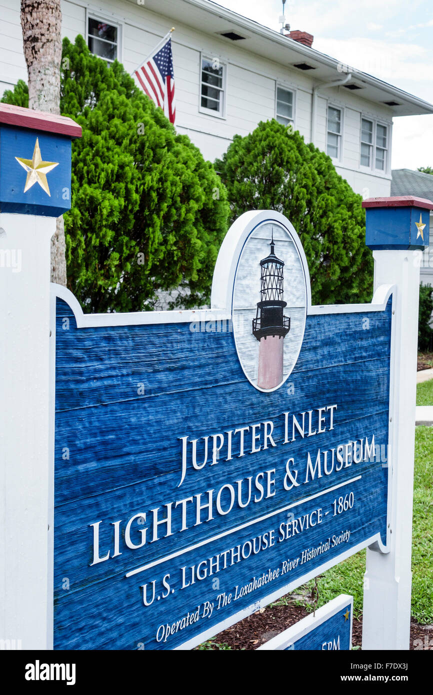 Florida Jupiter,Jupiter Inlet water Lighthouse and Museum,sign,entrance