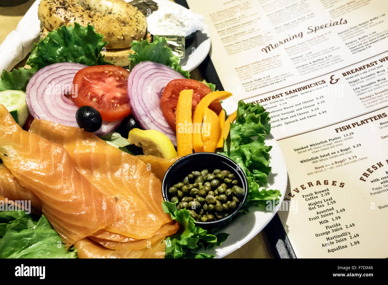 Florida Jupiter Toojay's Original Gourmet Deli restaurant inside Stock