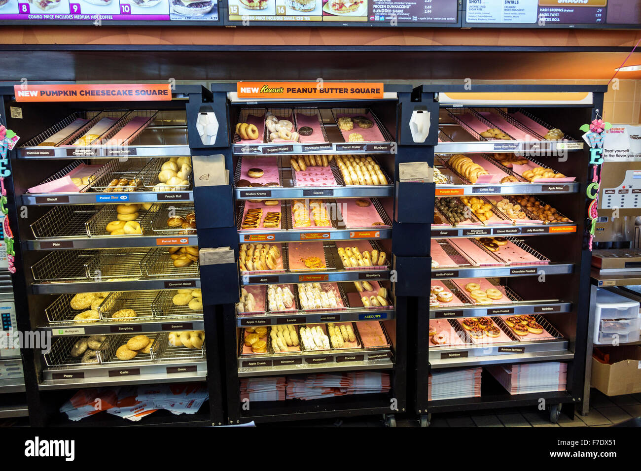 Florida, FL, South, Miami, Dunkin’ Donuts, interior, retail products