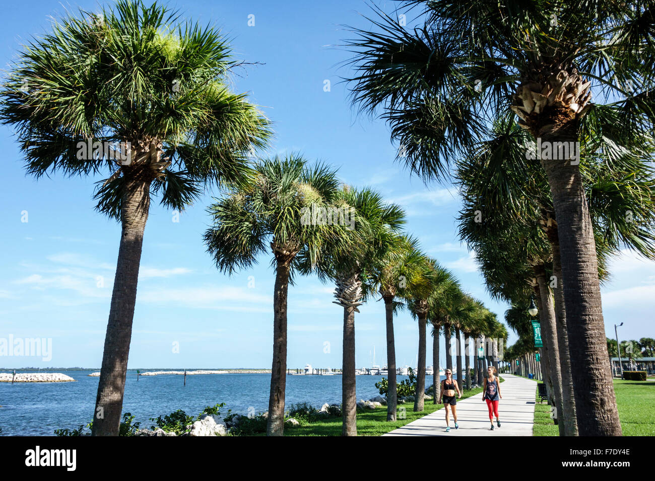 Fort Ft. Pierce Florida,Indian River water Lagoon,Veterans Memorial ...