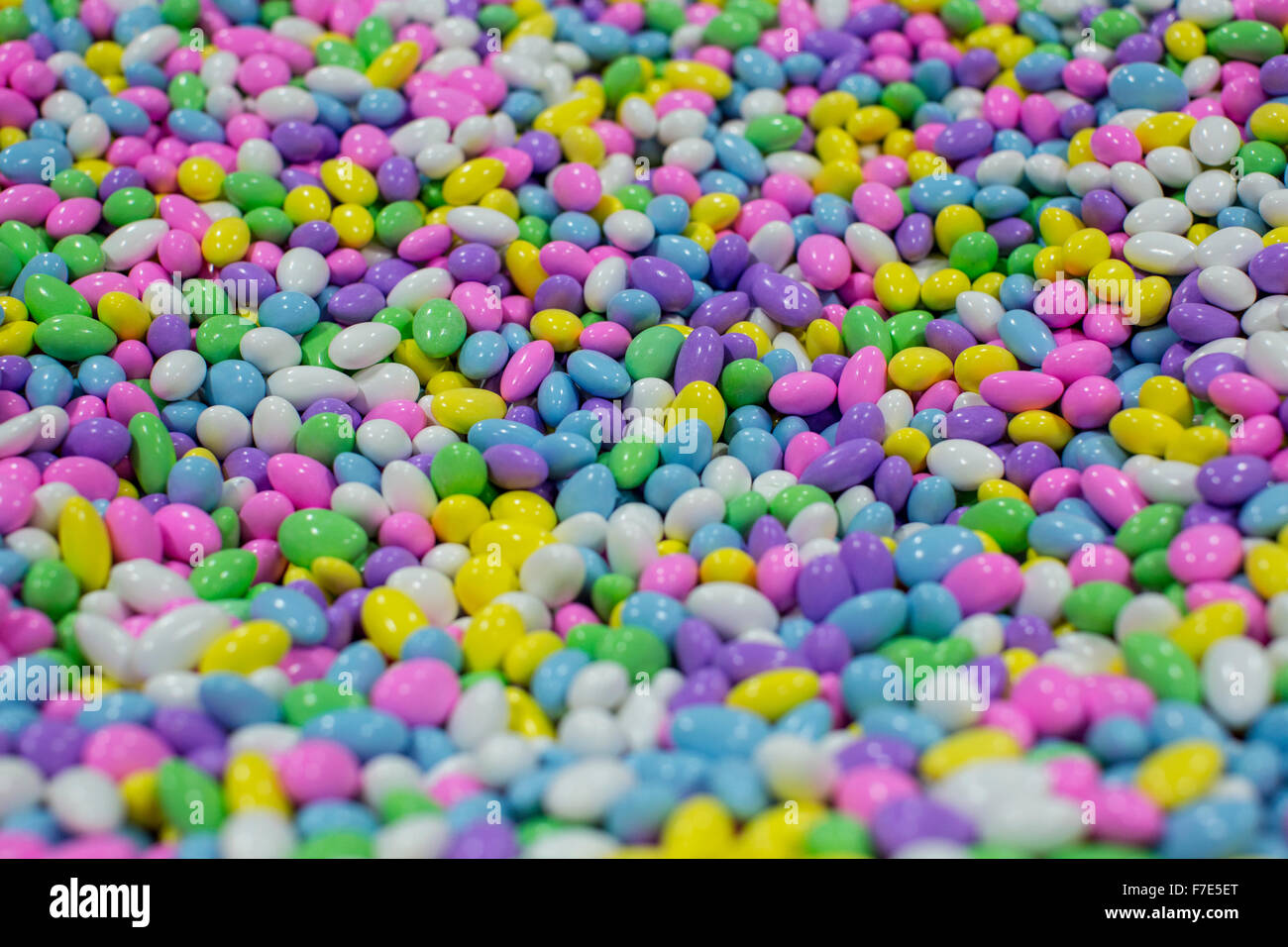 Colorful, candy coated almonds Stock Photo Alamy