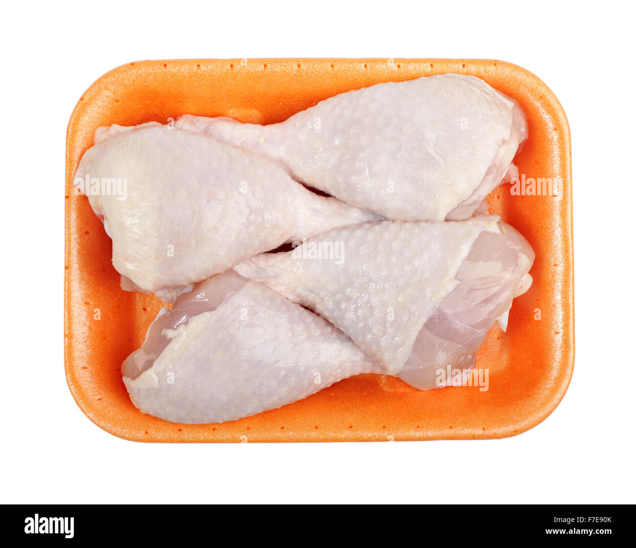 Drumstick (Chicken Leg). Isolated with clipping path. Stock Photo