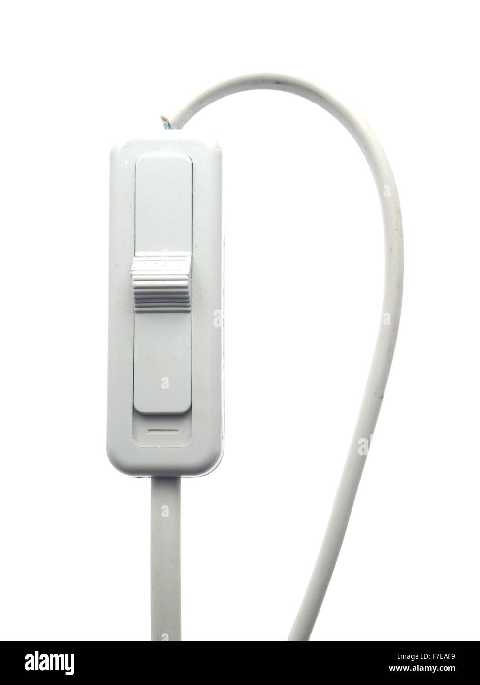 Switch from a table lamp on a white background Stock Photo