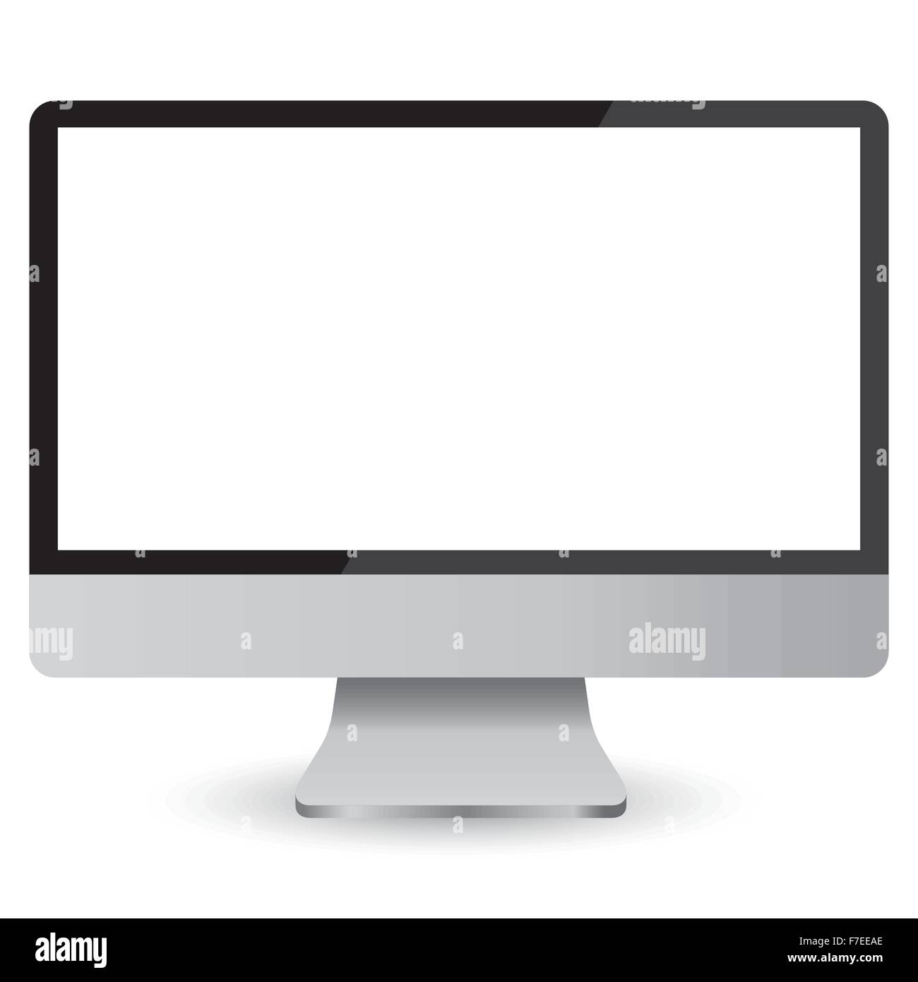 Computer Display Blank Stock Vector Image & Art - Alamy