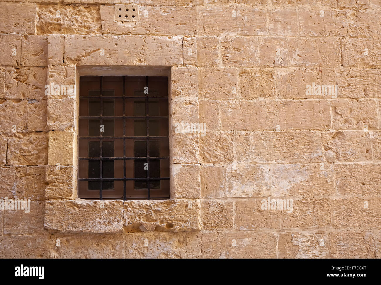 window with old lattice in vintage wall Stock Photo - Alamy