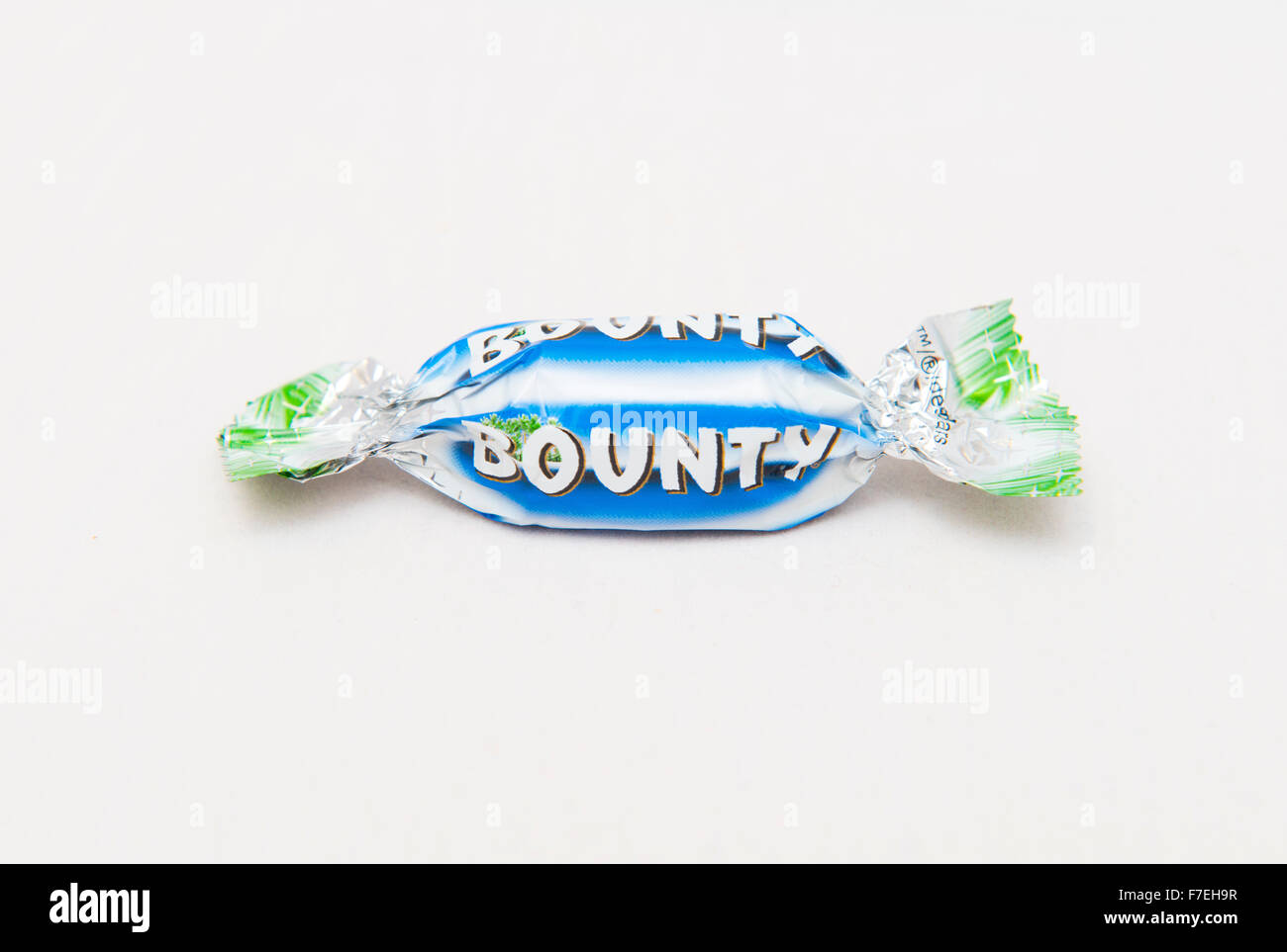 A Bounty chocolate from a tin of Celebrations. Stock Photo