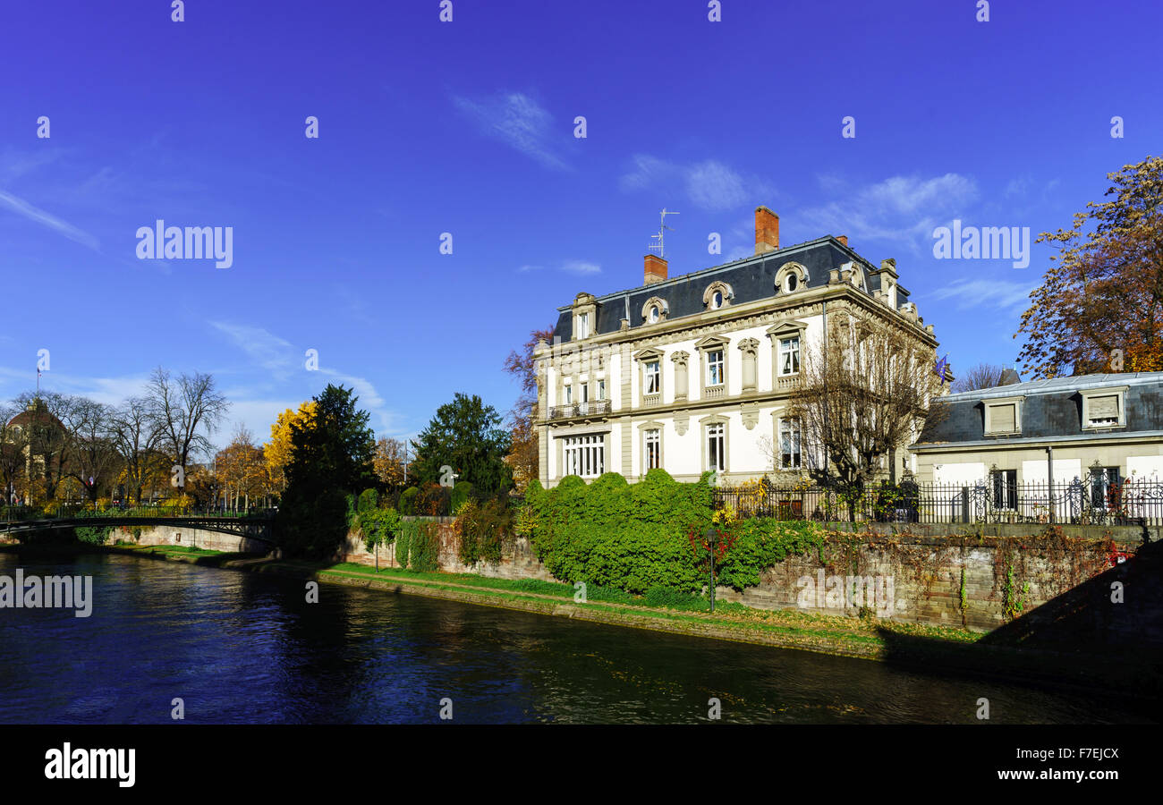 Strasbourg old city street view, Alsace, France Stock Photo - Alamy