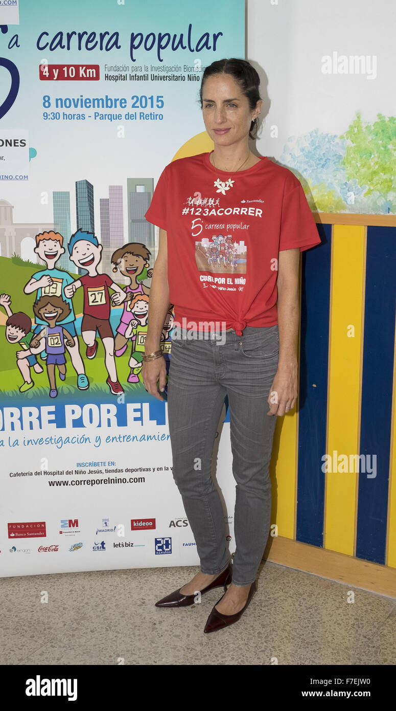 Ana Duato and Carolina Herrera attends a photocall organised by the Child Jesus Hospital in Madrid  Featuring: Carolina Herrera Where: Madrid, Spain When: 28 Oct 2015 Stock Photo