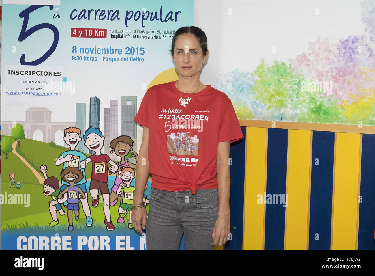 Ana Duato and Carolina Herrera attends a photocall organised by the Child Jesus Hospital in Madrid  Featuring: Carolina Herrera Where: Madrid, Spain When: 28 Oct 2015 Stock Photo