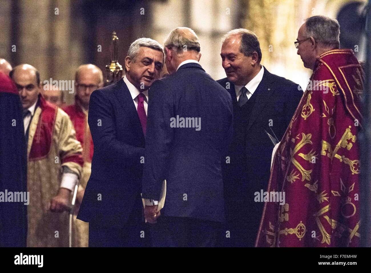 Prince of Wales attends Armenians Service at Westminster Abbey in