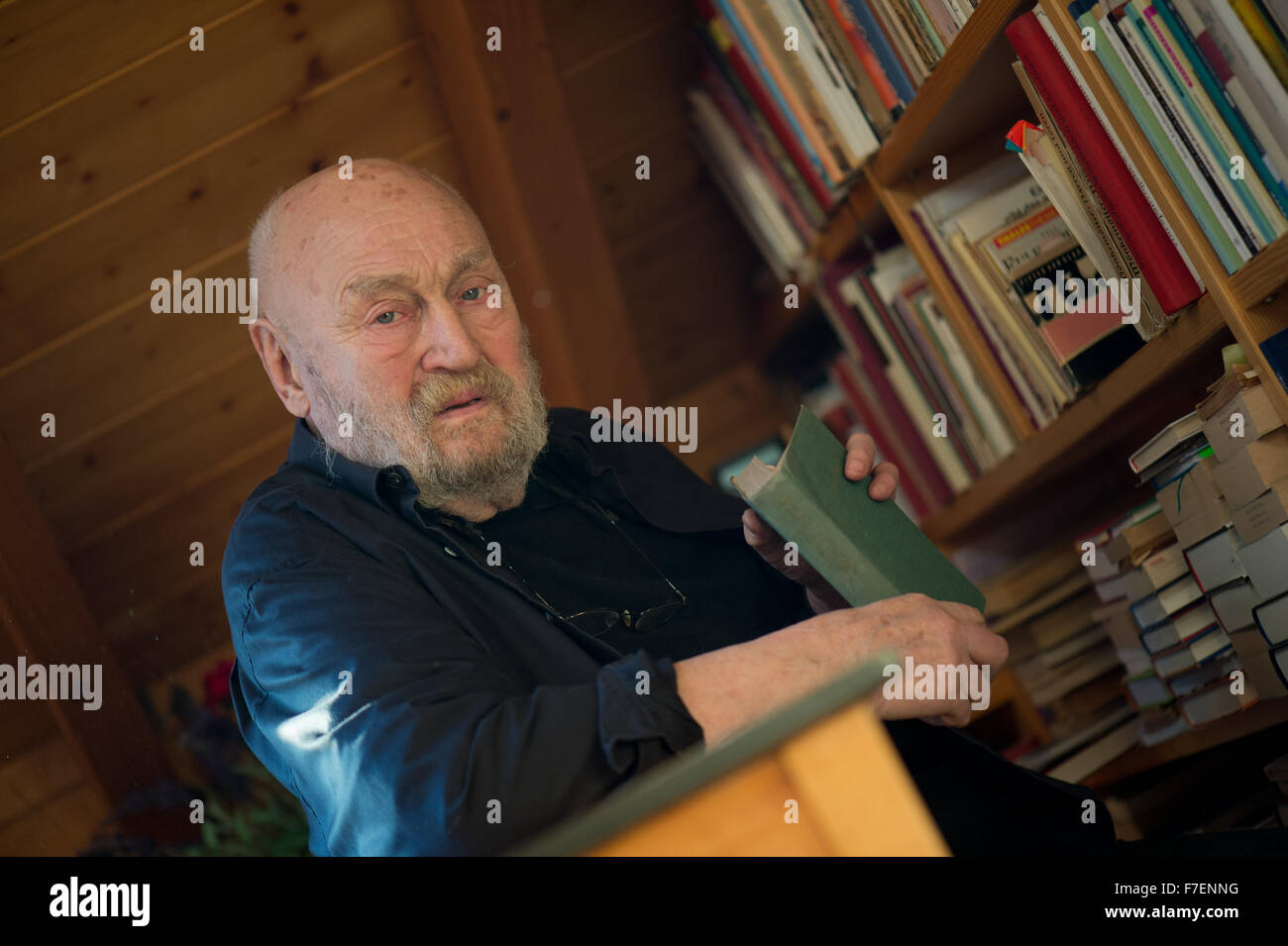 German actor Rolf Hoppe pictured in his home in Dresden, Germany, 24