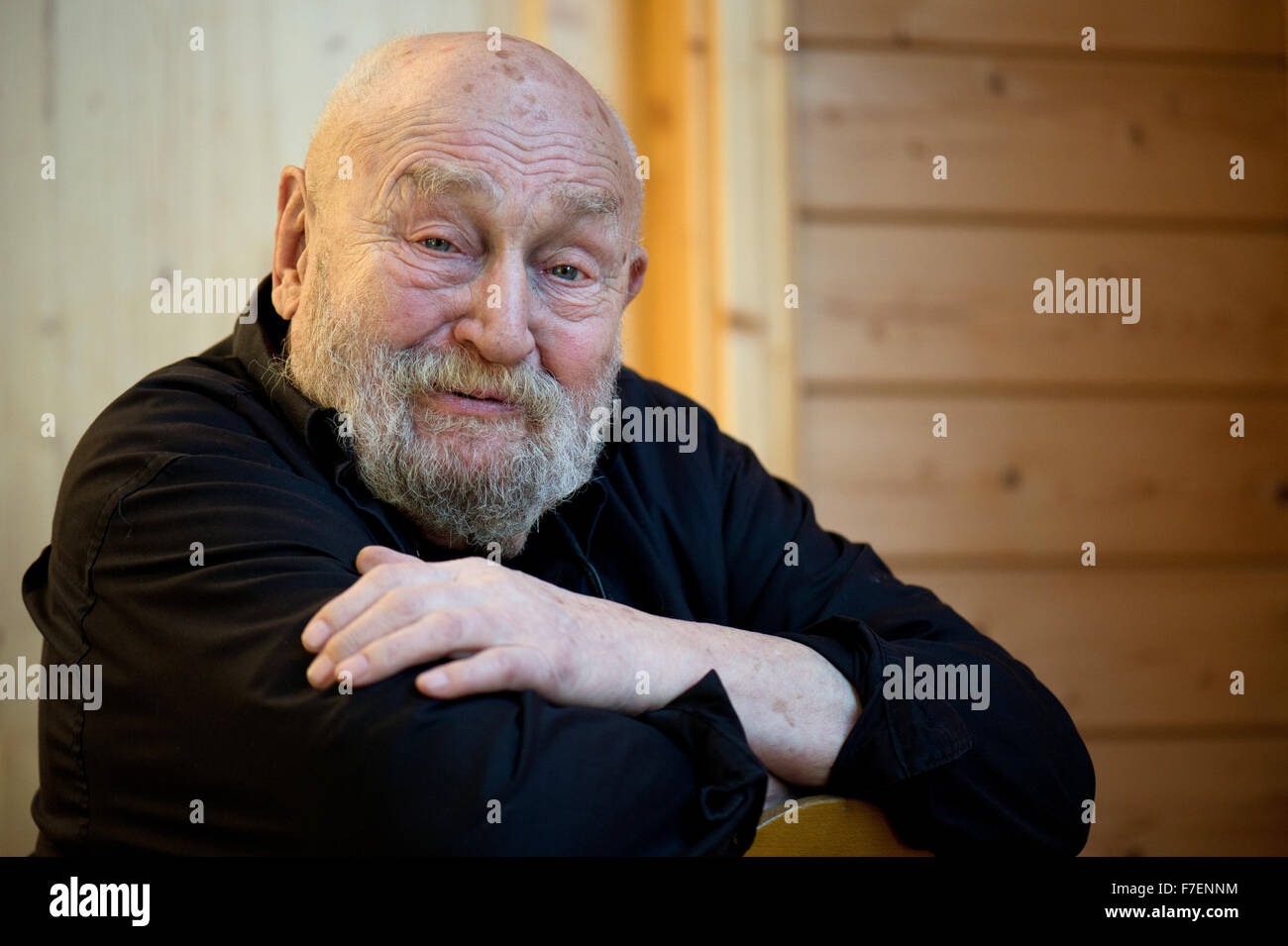 German actor Rolf Hoppe pictured in his home in Dresden, Germany, 24