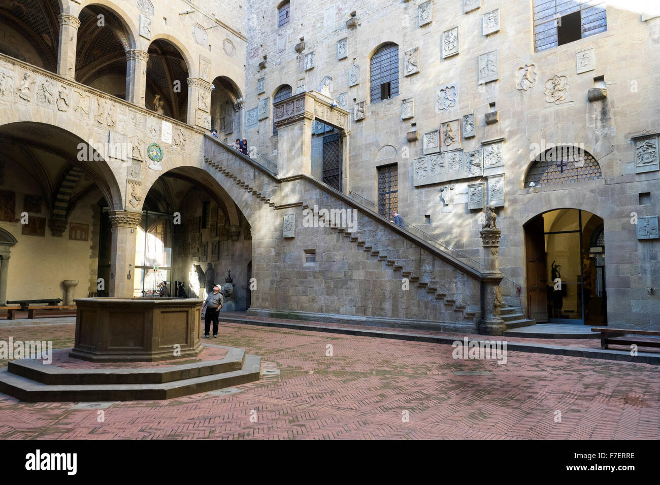Courtyard in the Museo Nazionale del Bargello - Firenze, Italy Stock Photo