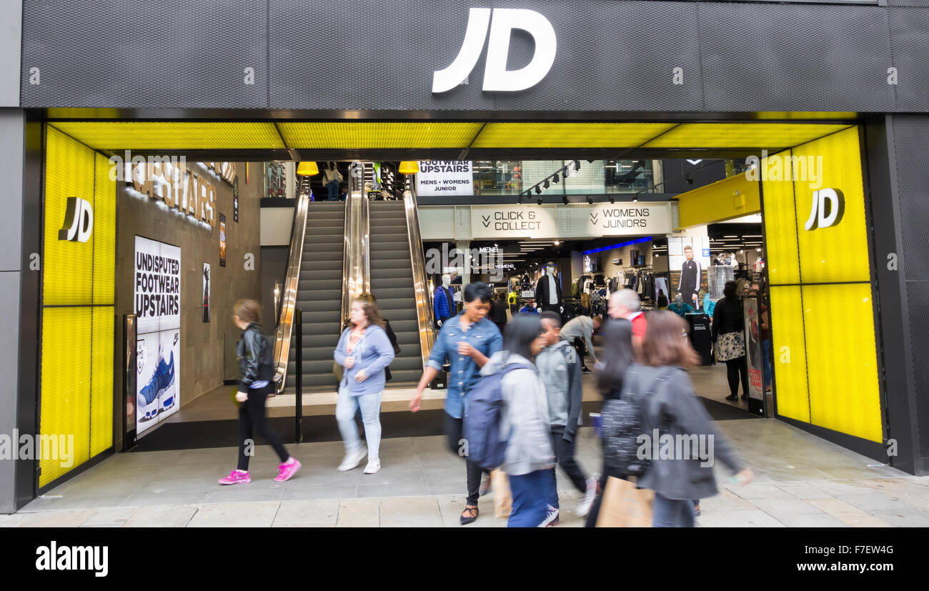 JD sports store on Northumberland street, Newcastle upon Tyne, England. UK Stock Photo