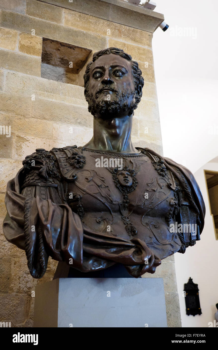 Portrait of Cosimo I by Benvenuto Cellini (1500-1571) bronze Museo Nazionale del Bargello - Firenze, Italy Stock Photo