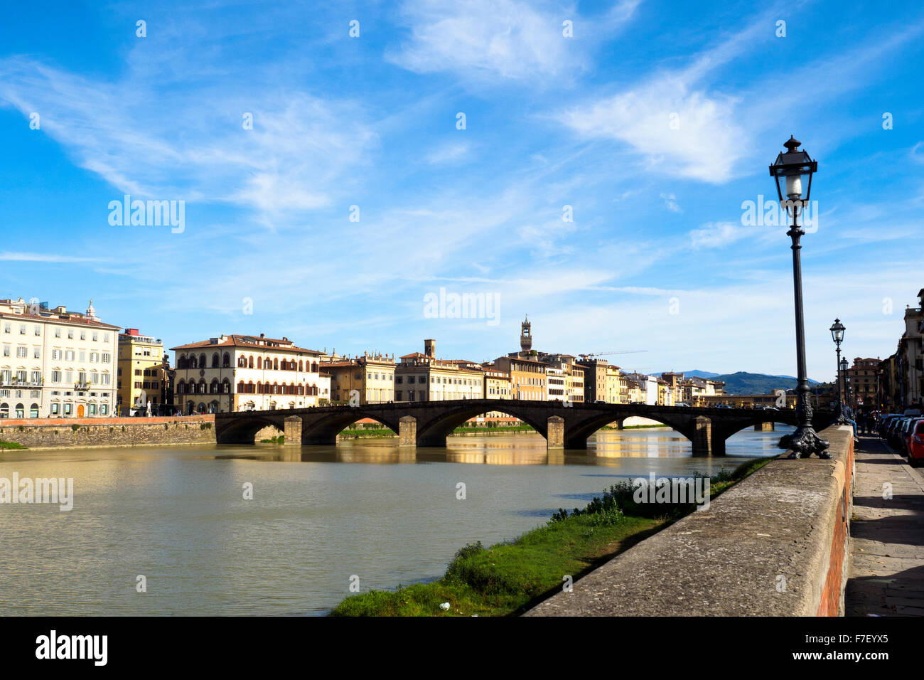 Ponte (bridge) alla Carraia - Florence, Italy Stock Photo