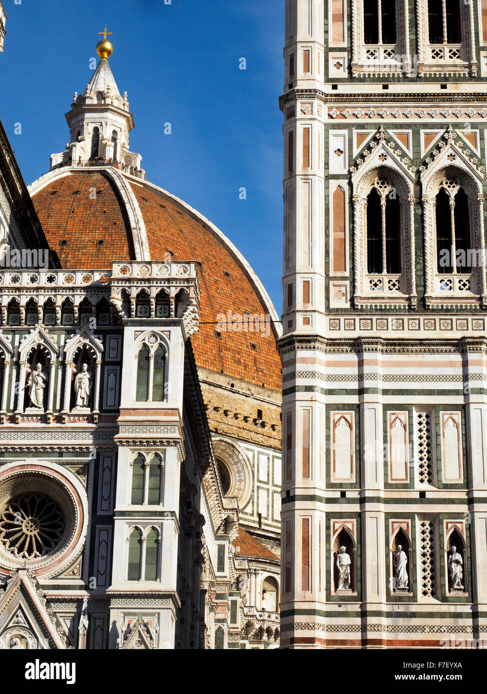 Giotto's dome of the Cattedrale di Santa Maria del Fiore  - Florence, Italy Stock Photo