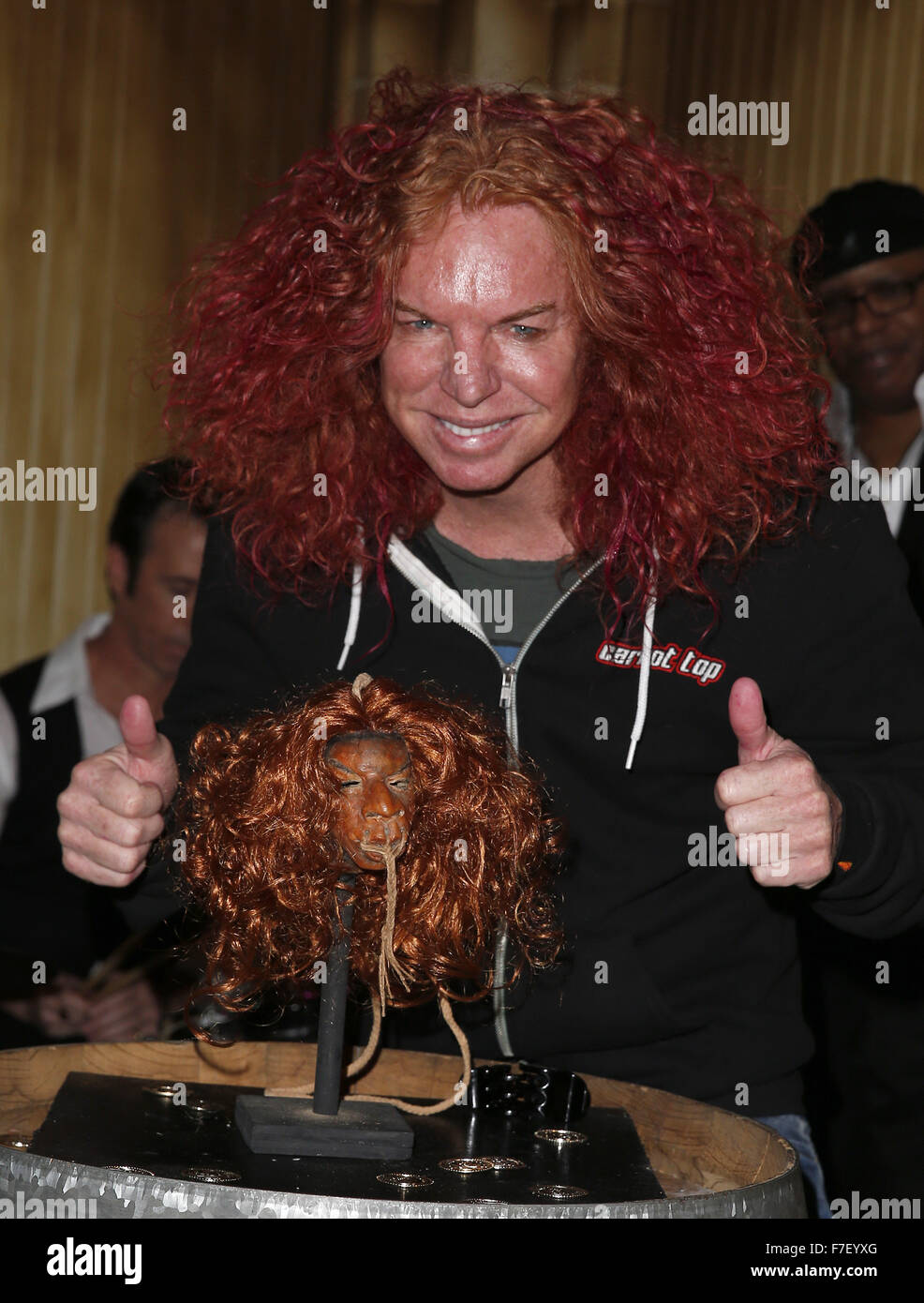 Carrot Top Unveils His Shrunken Head at The Golden Tiki Las Vegas