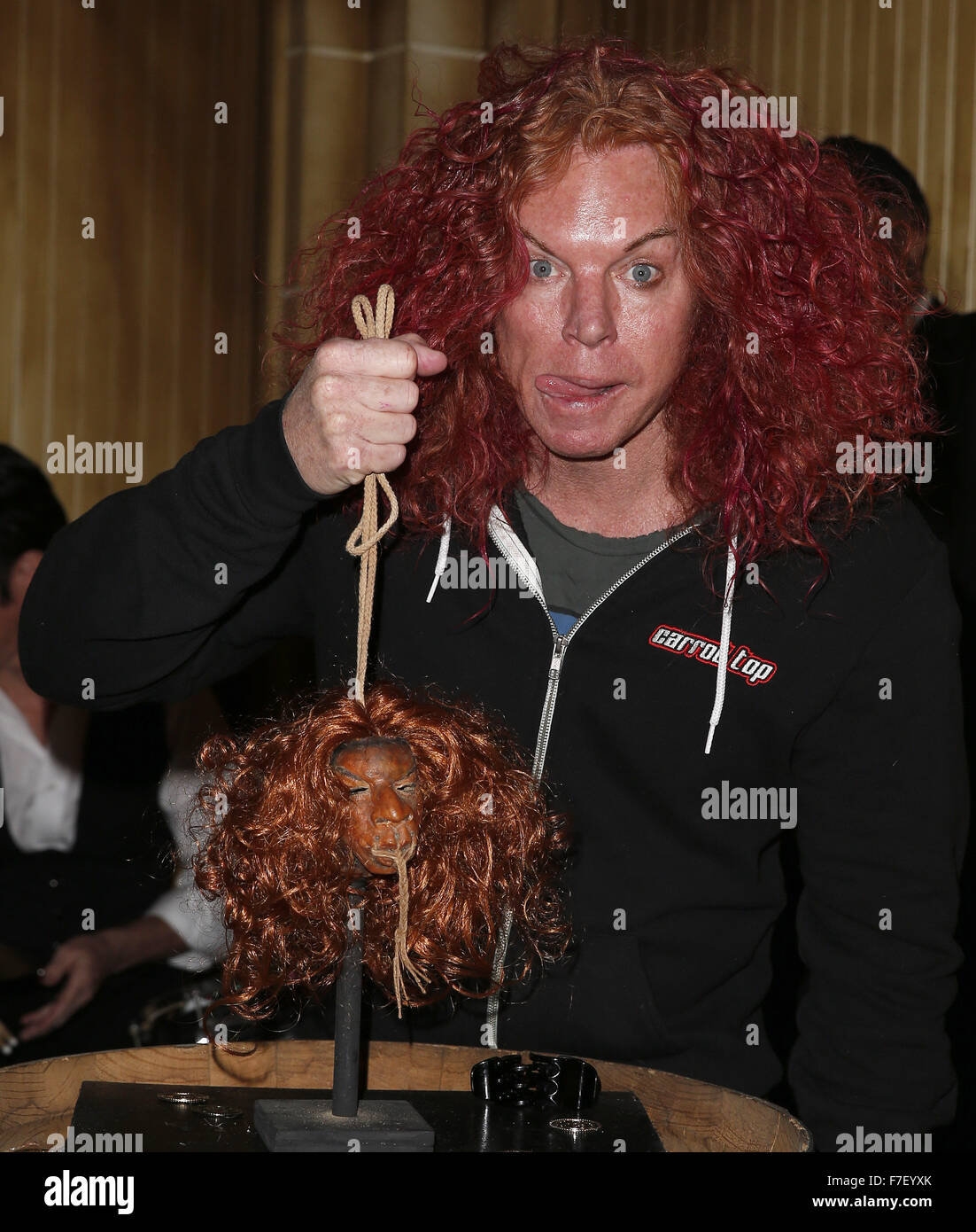 Carrot Top Unveils His Shrunken Head at The Golden Tiki Las Vegas