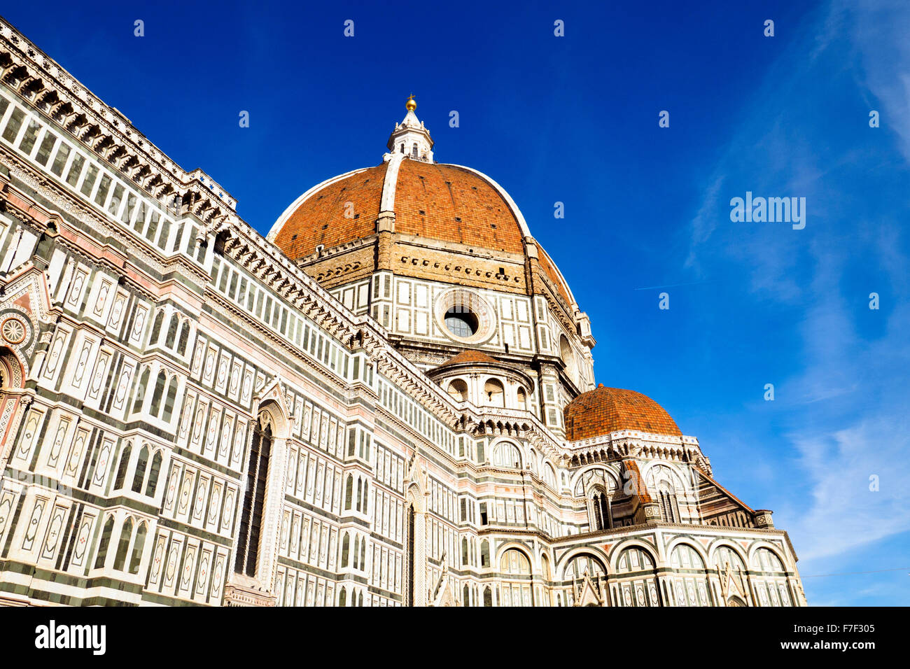 Giotto's dome of the Cattedrale di Santa Maria del Fiore  - Florence, Italy Stock Photo