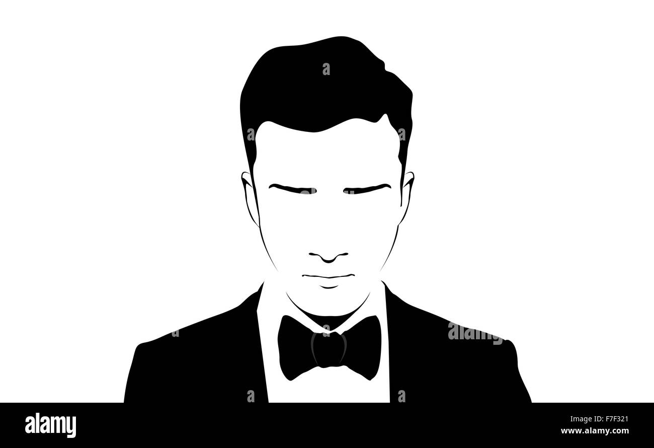 Mens man black suit hi-res stock photography and images - Alamy