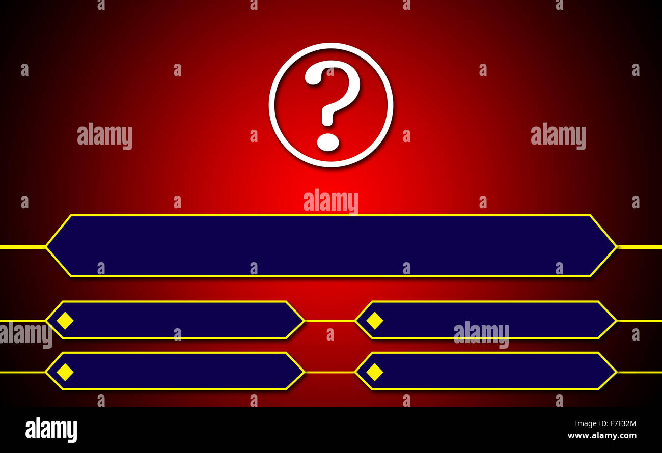 Design for Question and Answer Options Stock Photo - Alamy
