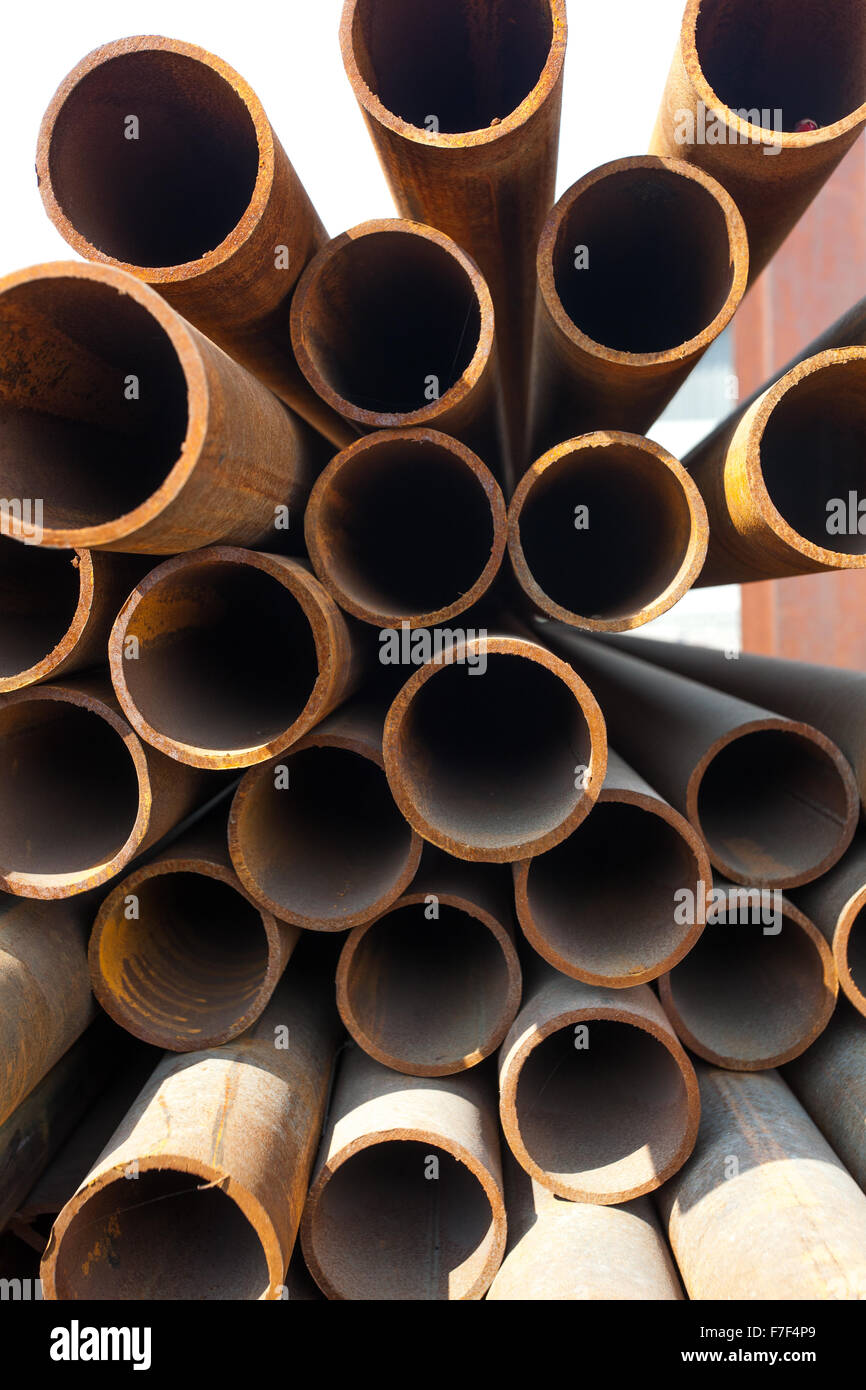 Stack of pipes Stock Photo - Alamy