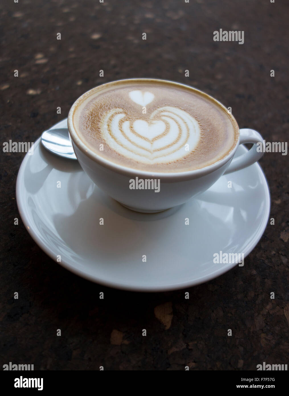 Flat White Coffee Stock Photo Alamy