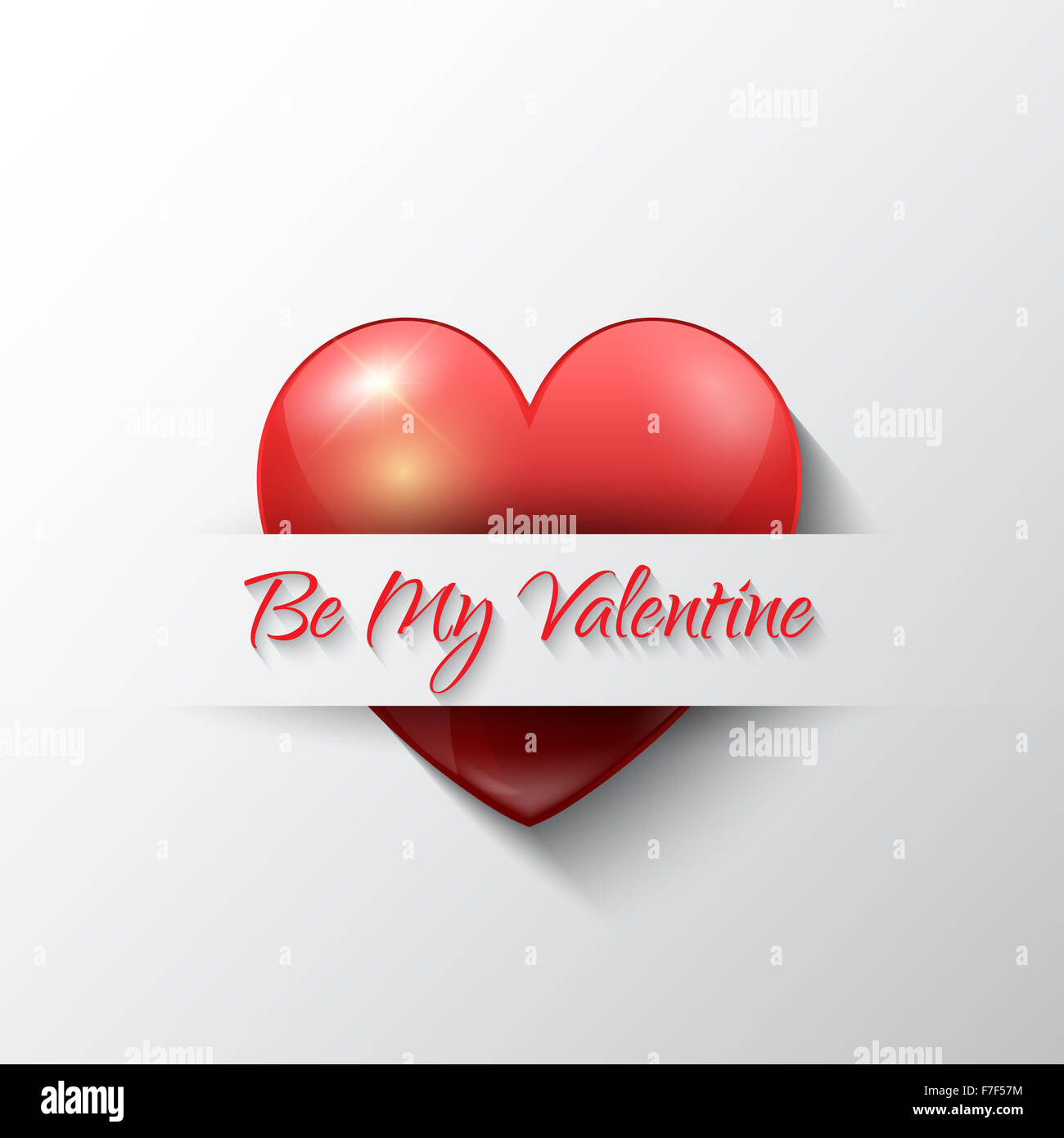 Valentine's Day background with heart design Stock Photo