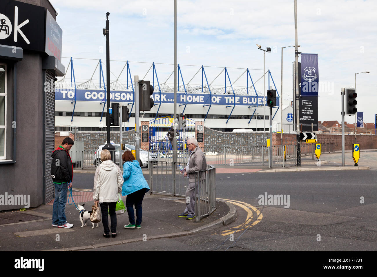 Documentary pictures Everton FC, Goodison to Liverpool FC, Anfield, Liverpool, England Stock Photo
