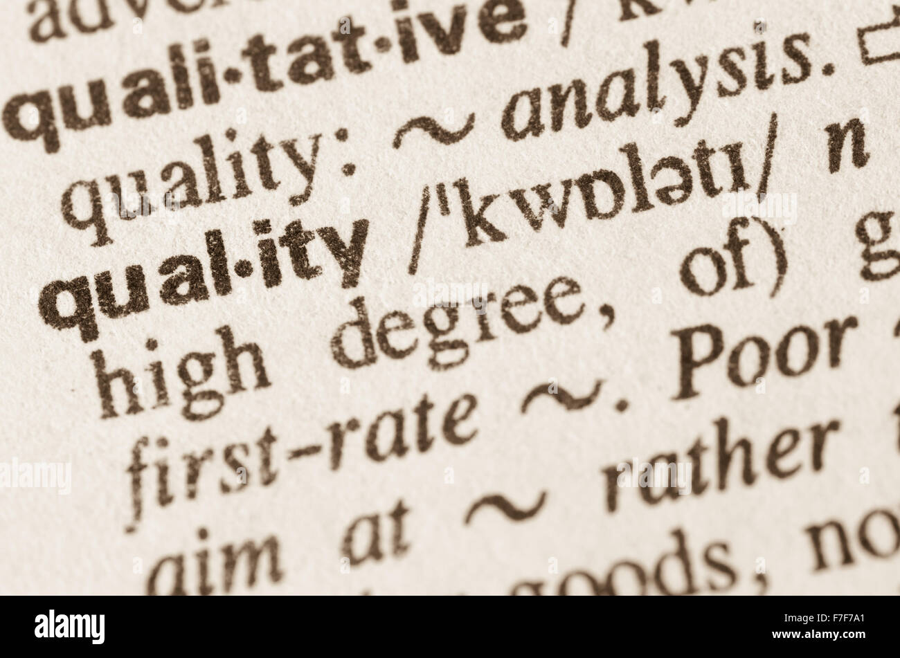 Quality standard mark hires stock photography and images Alamy